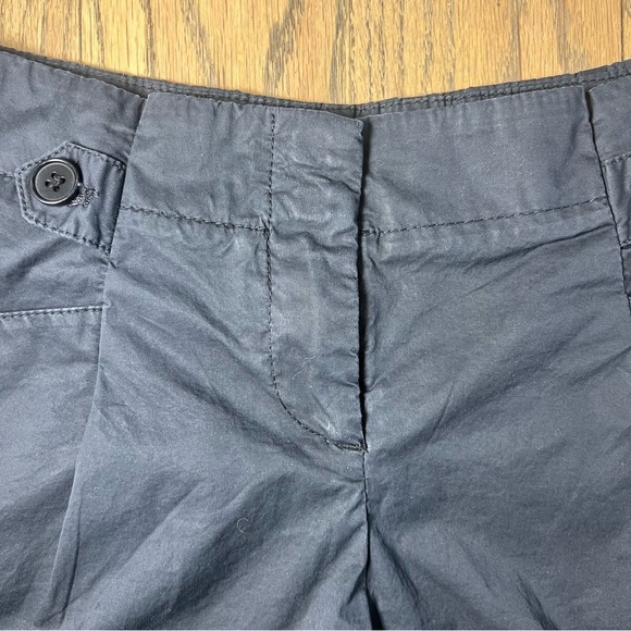 Thoery Women’s Black Cuffed Pleated Shorty Shorts Size 00 - Picture 3 of 12